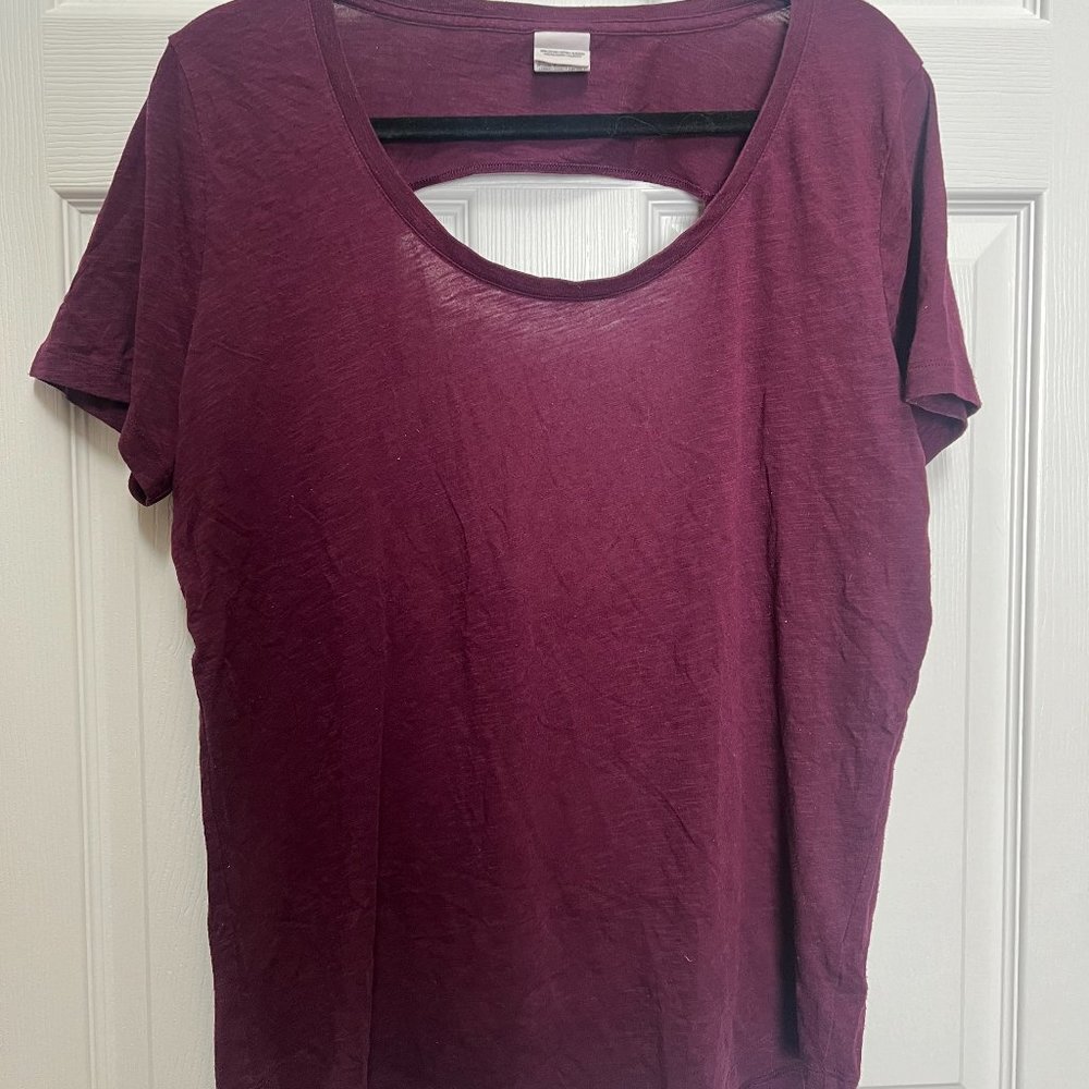 Victoria's Secret PINK Cotton Tee With Open Back